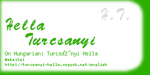 hella turcsanyi business card